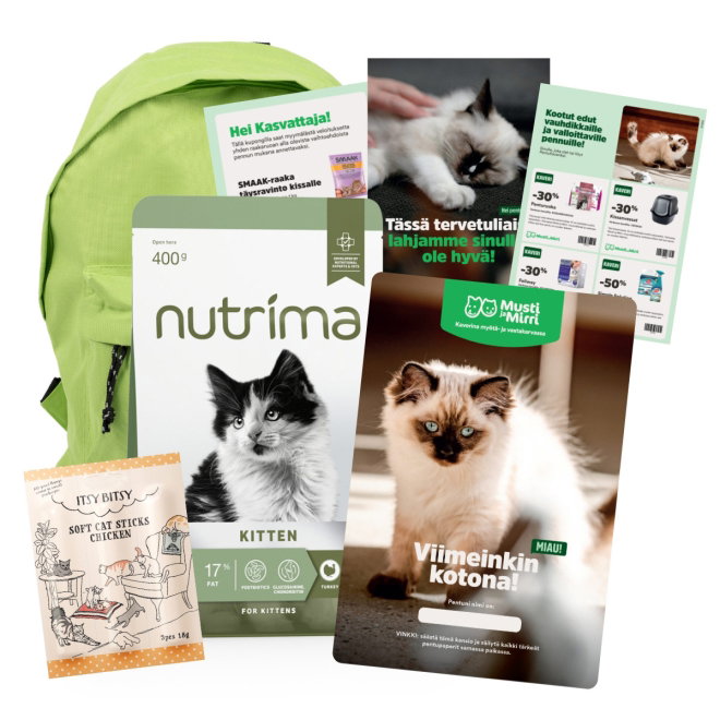 Pentupaketti + Nutrima Cat Care Kitten/Adult