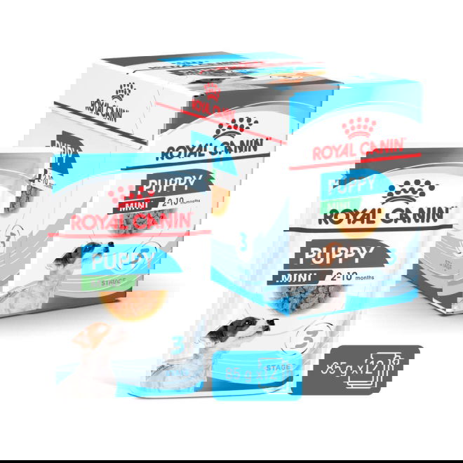 Royal Canin Mini Puppy koiranpennun m&auml;rk&auml;ruoka 12x85g