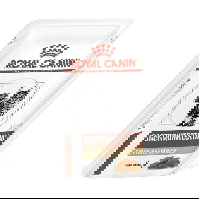 Royal Canin Veterinary Diets Gastrointestinal Fibre Response Morcels in Gravy Pouch kissan märkäruok