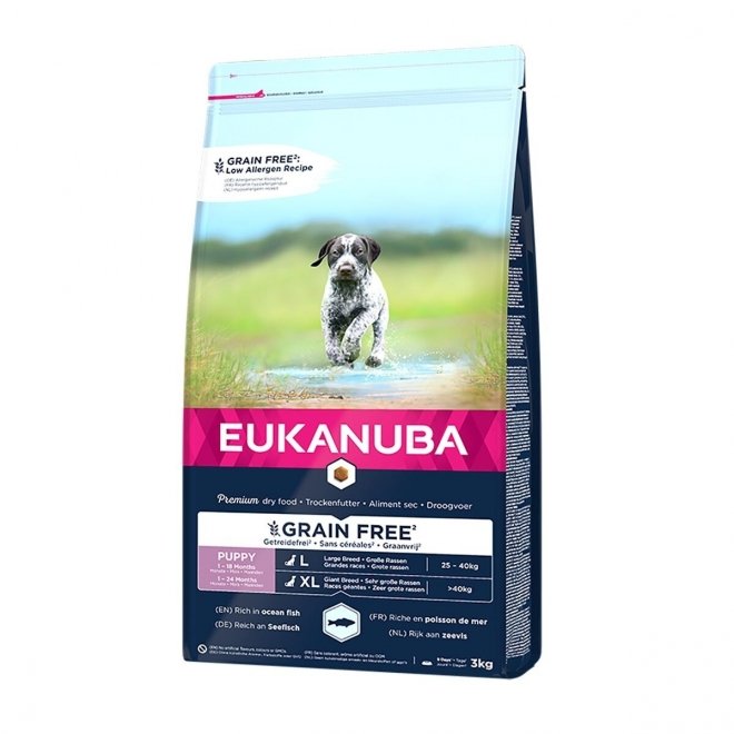 Eukanuba Grain Free Puppy & Junior Large & Extra Large Breed Ocean Fish 3 kg (3 kg)