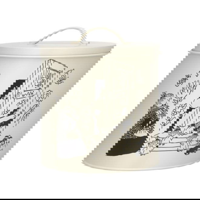 Moomin for Pets peltipurkki Muumit 80v. juhlavuosi (Ø 21,5cm h. 21cm)