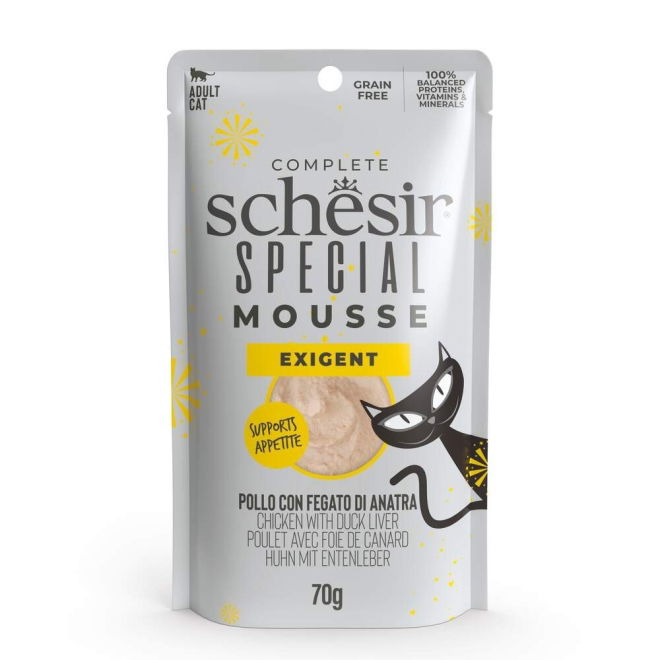 Schesir Special Mousse Exigent kana & ankanmaksa 70 g