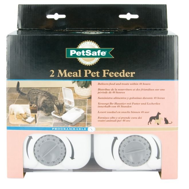 Stainless Steel Automatic Pet Feeder with two-way Splitter инструкция. Купить treat&Train автокормушка купить petsafe.