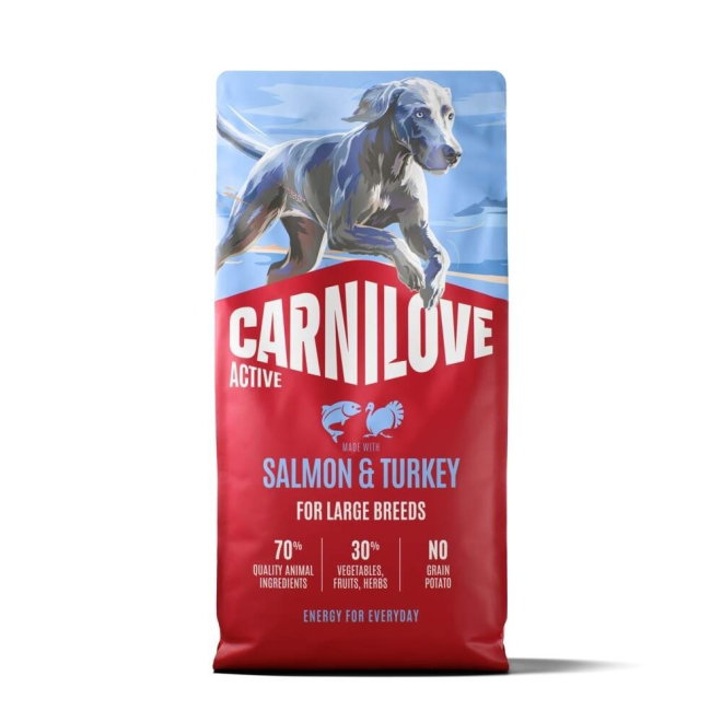CARNILOVE Active dog dry made with salmon & turkey for large breed adults (12 kg)