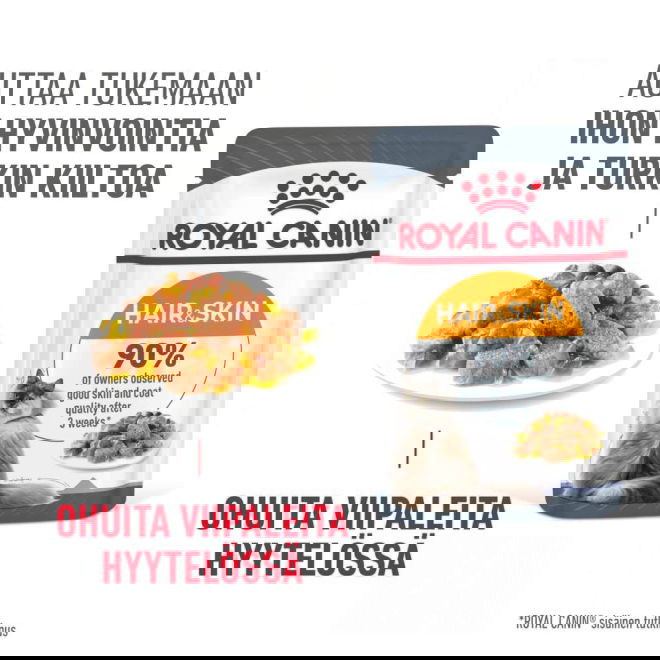 Royal Canin Hair & Skin Care Jelly Adult kissan märkäruoka