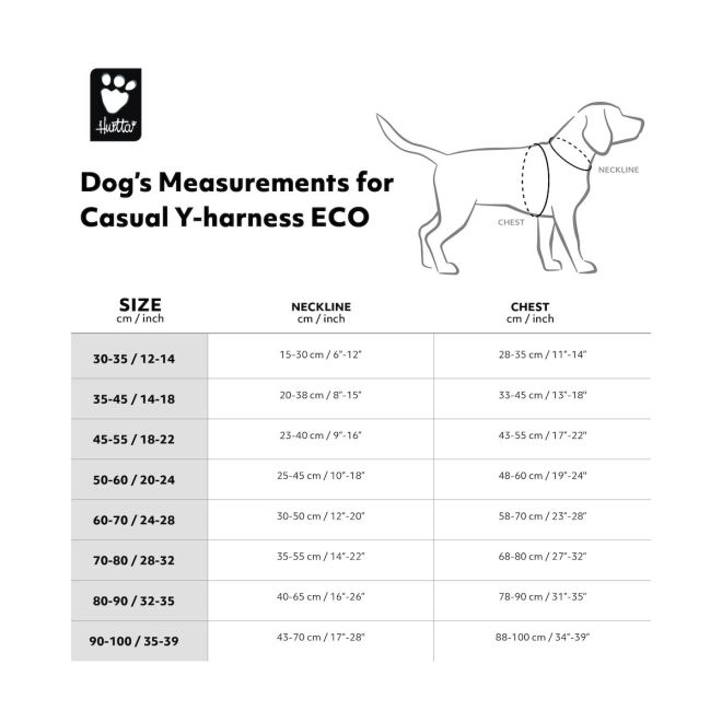 Hurtta Casual ECO Y-valjas turkoosi