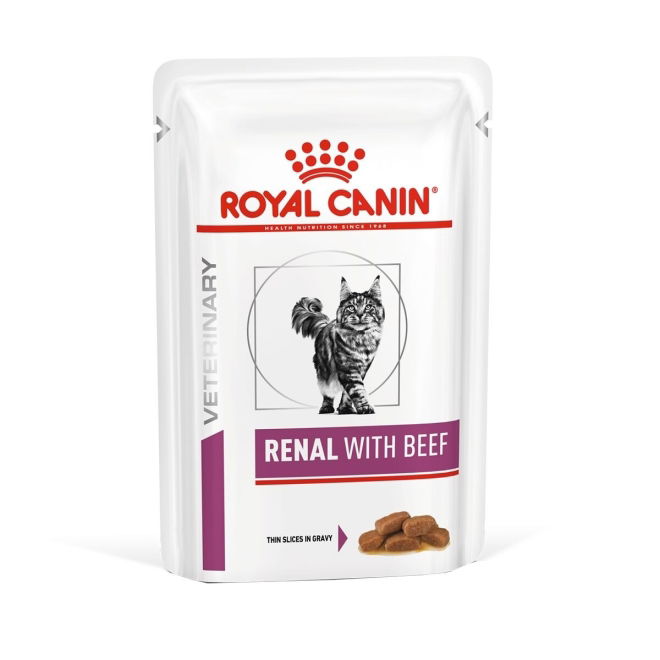 Royal Canin Veterinary Diet Cat Renal beef wet 12x85 g