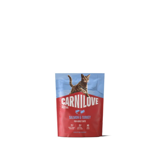 CARNILOVE ACTIVE cat dry made with salmon & turkey for adult all breeds (400 g)