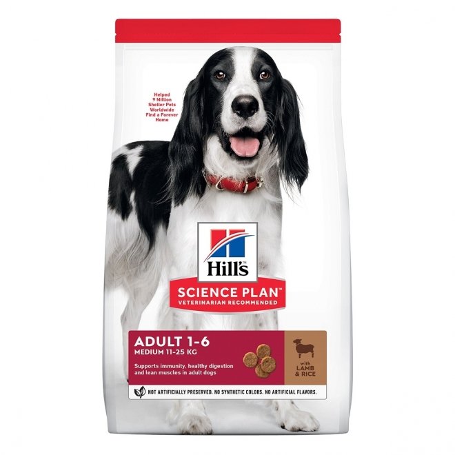 Hill&#39;s Science Plan Dog Adult Medium Lamb & Rice