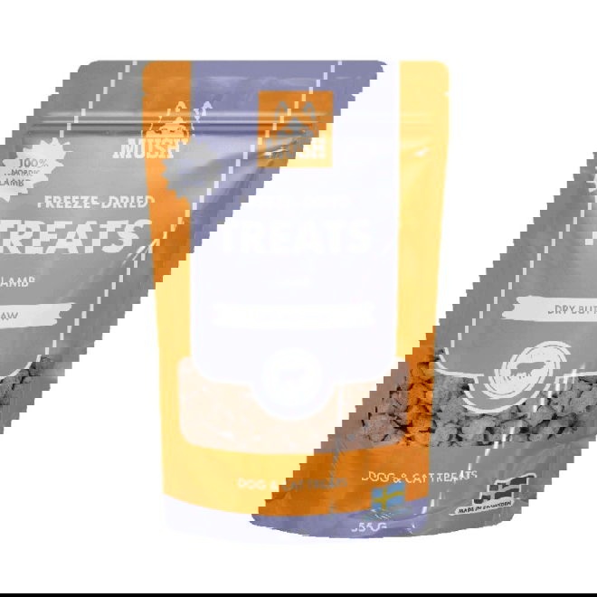 MUSH Freeze-Dried Lammas 55g herkku koiralle ja kissalle