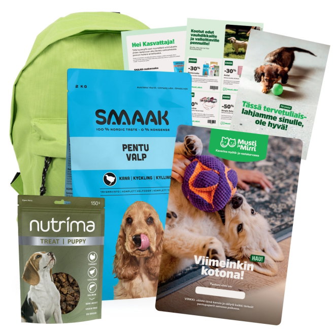 Pentupaketti + SMAAK puppy chicken 2 kg