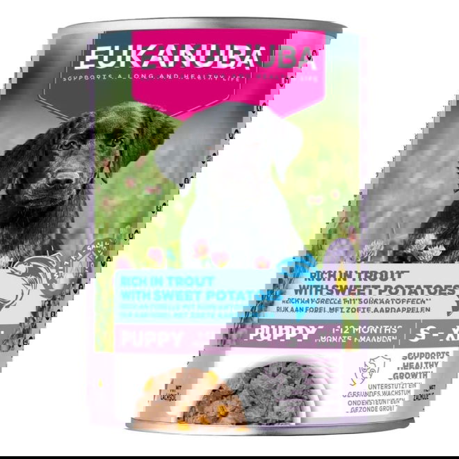 Eukanuba Dog Wet Puppy Trout with Sweet Potatoes 400g