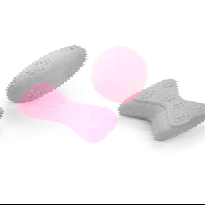 Little&Bigger Puppy Basics luu+pallo 2-pack aqua (Vaaleanpunainen)