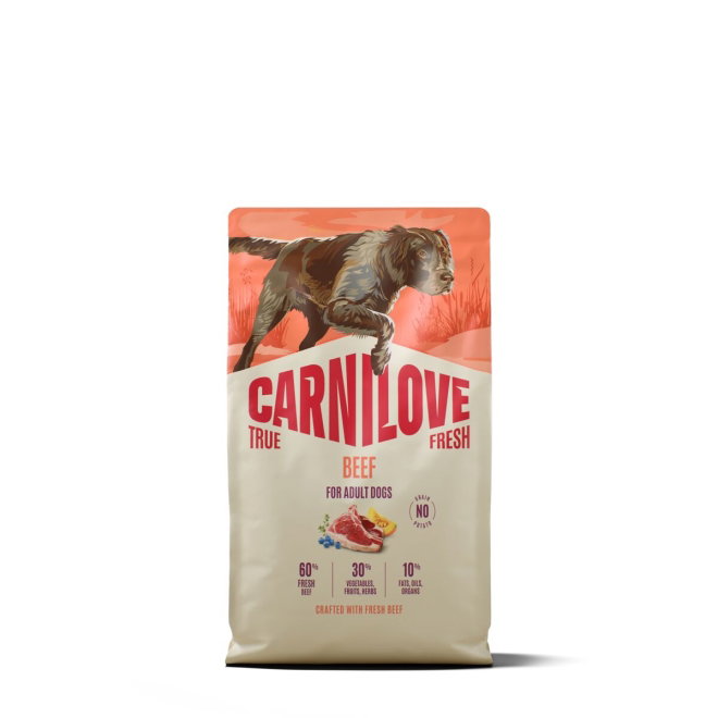 CARNILOVE TRUE FRESH dog dry beef for adult all breeds (4 kg)