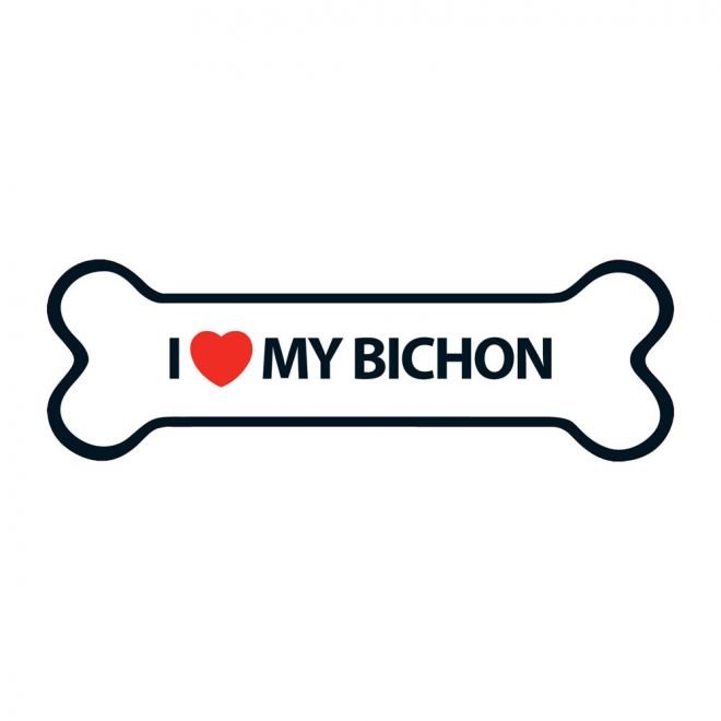 Magnet&Steel Magnet I Love My Bichon