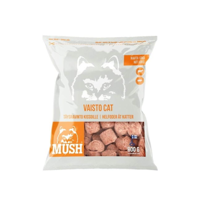 MUSH Vaisto Kissa nauta-sika (800 g)