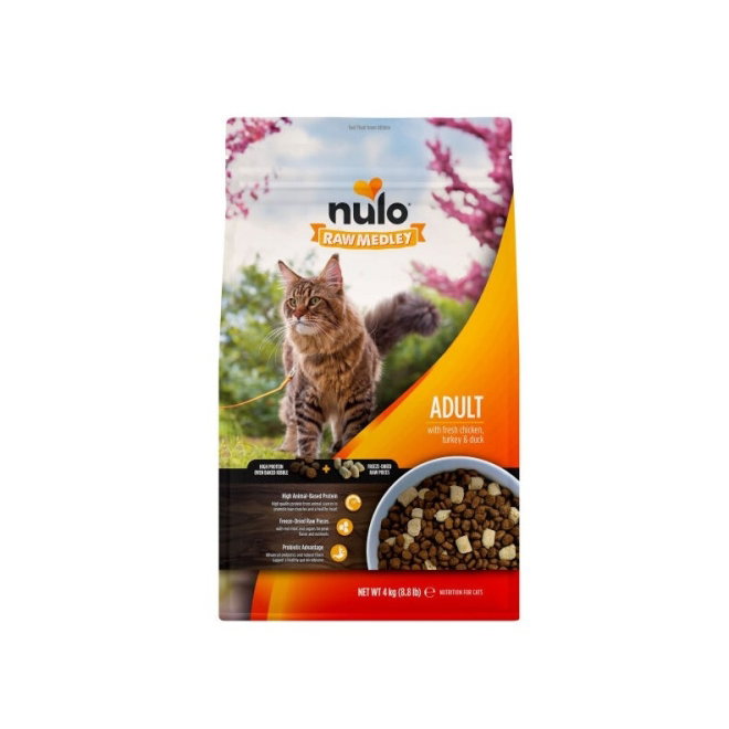 Nulo Raw Medley Cat Adult Fresh Chicken, Turkey & Duck Dry Food