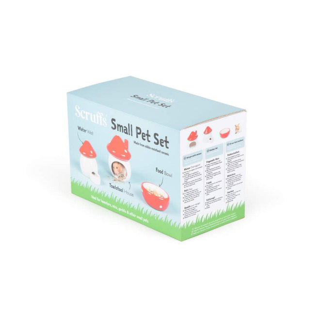 Scruffs Small animal Mushroom Ceramic Set