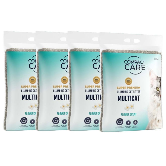 Compact Care Multicat Flower 4 x 14kg