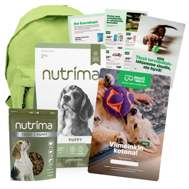 Pentupaketti + Nutrima Growth Puppy/Breeder