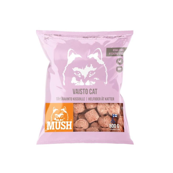 MUSH Vaisto® Kissa kana-sika (800 g)