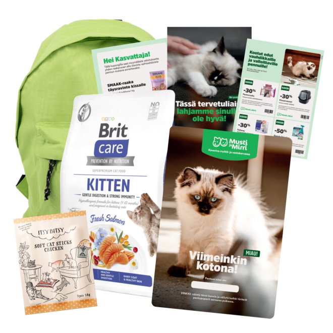 Pentupaketti + Brit Care Cat Grain-Free Kitten Gentle Digestion & Strong Immunity