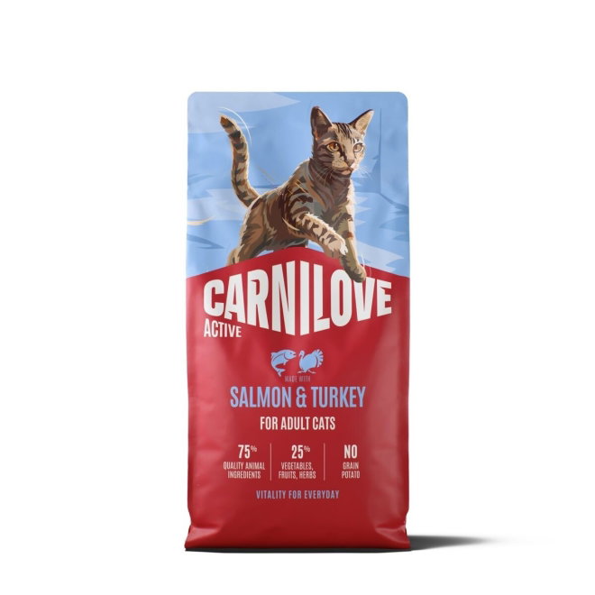 CARNILOVE ACTIVE cat dry made with salmon & turkey for adult all breeds (6 kg)