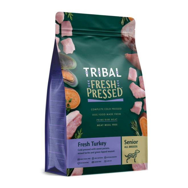 Tribal Fresh Pressed Dog Senior/Light Turkey Dry Food