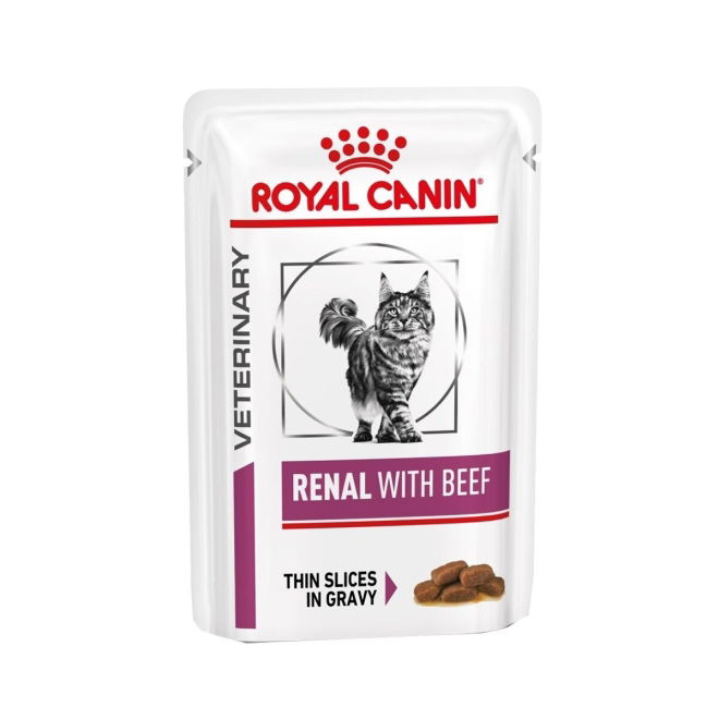 Royal Canin Veterinary Diet Cat Renal beef wet 12x85 g