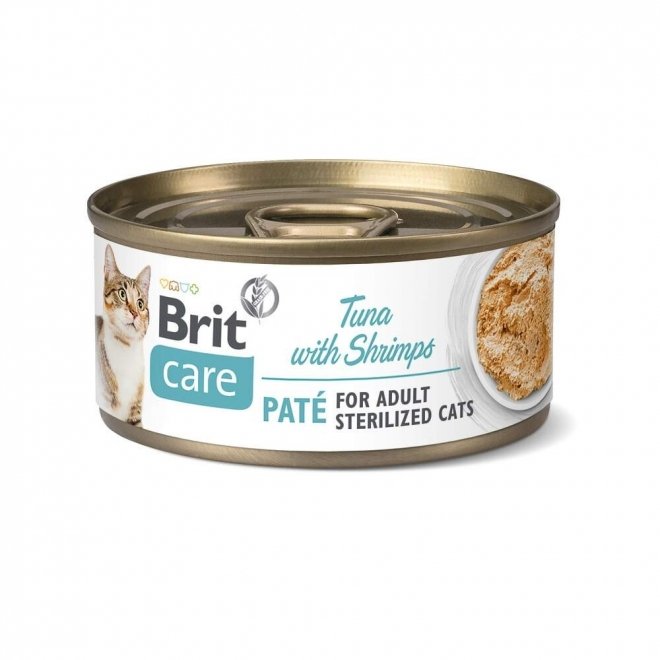 Brit Care Cat Paté Sterilized tonnikala & katkarapu 70 g