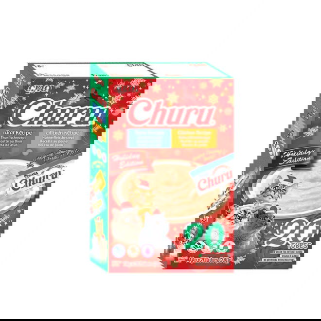 Churu Christmas Creamy Kana-Tonnikala herkku kissalle 20kpl