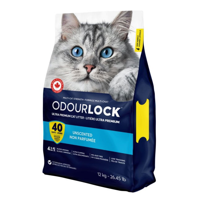 Odourlock hajusteeton kissanhiekka (12 kg)