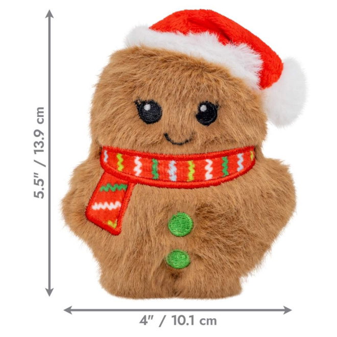 KONG Holiday26 Snuzzles Mini tonttupiparkakku XS