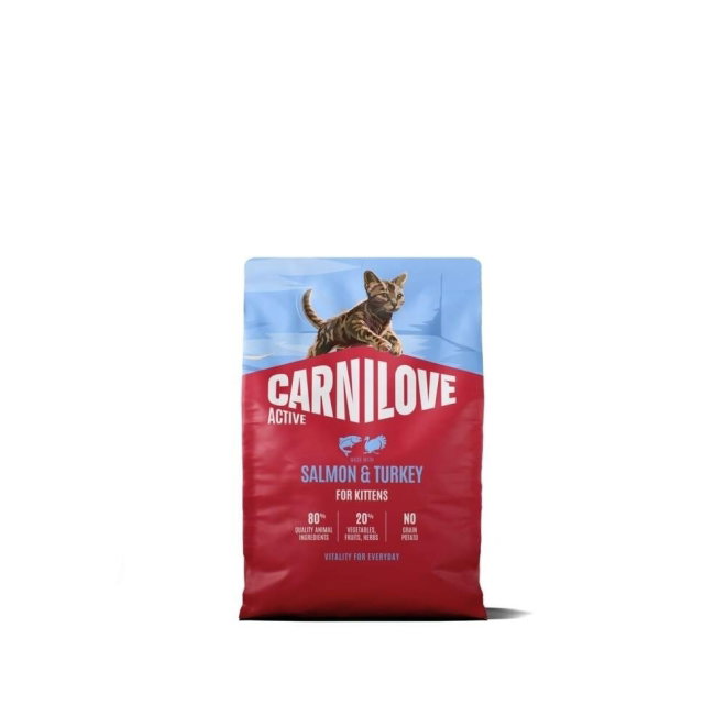 CARNILOVE ACTIVE cat dry made with salmon & turkey for kittens (6 kg)