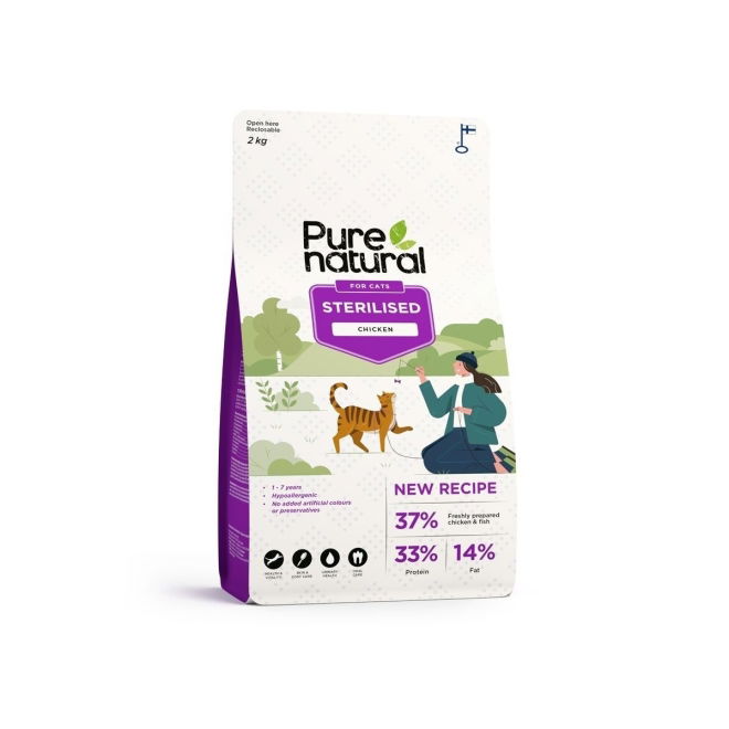 Purenatural Cat Sterilised Chicken (2 kg)