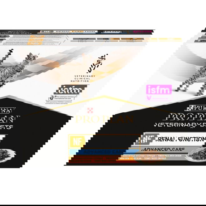 Purina Pro Plan Veterinary Diets Feline NF Renal Function Advanced Care Chicken 10x85 g