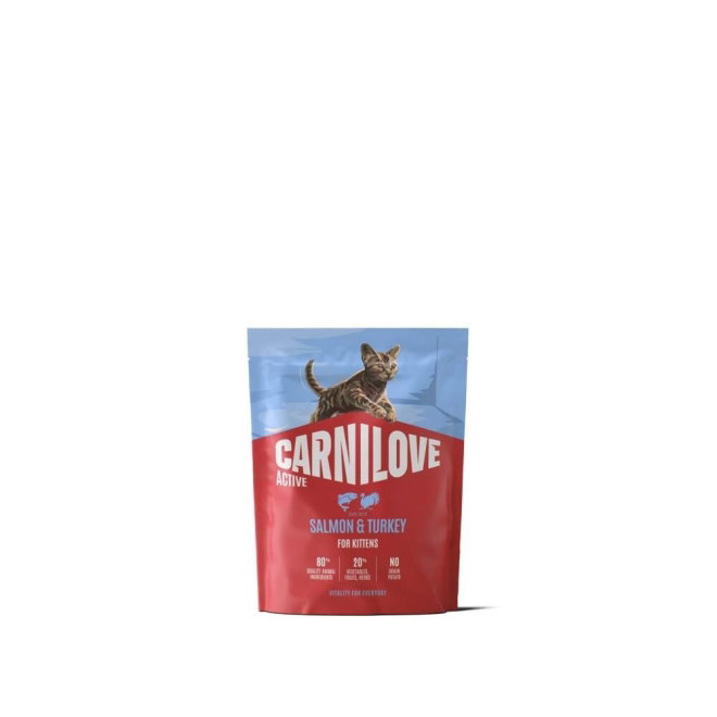CARNILOVE ACTIVE cat dry made with salmon & turkey for kittens (400 g)