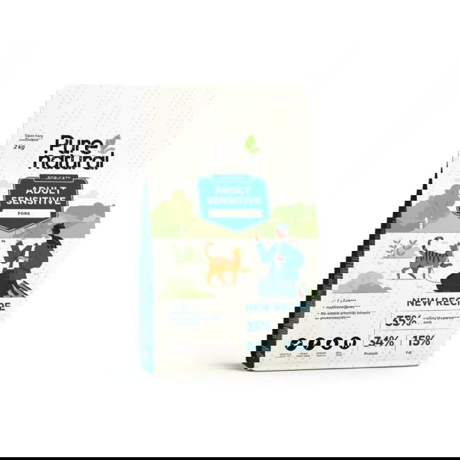 Purenatural Cat Adult Sensitive Pork (2  kg)