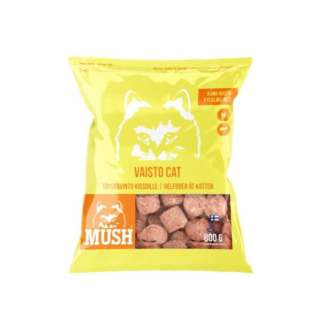 MUSH Vaisto® Kissa kana-nauta (800 g)