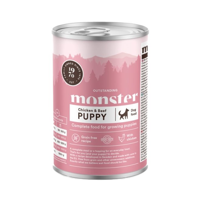 Monster Puppy Chicken Can 400 g