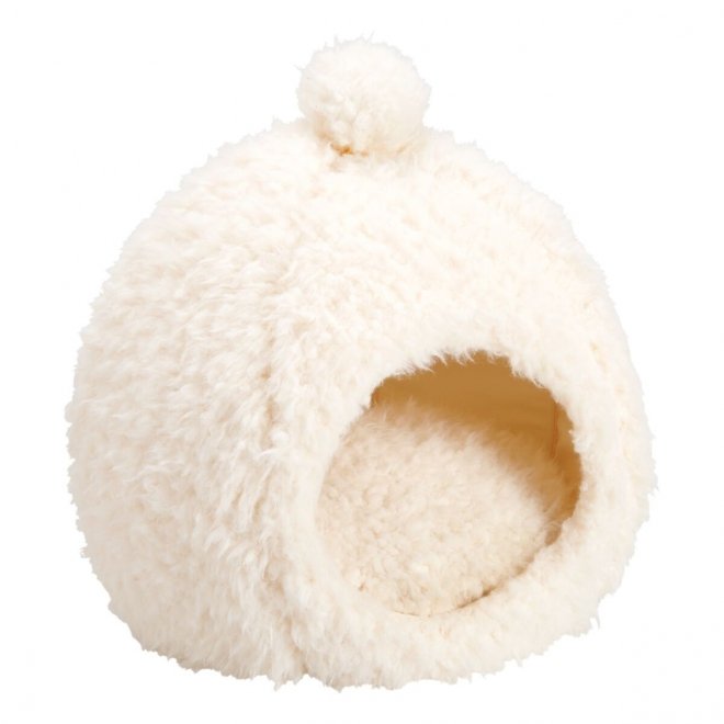 Little&Bigger Furry Snowball luolapeti valkea