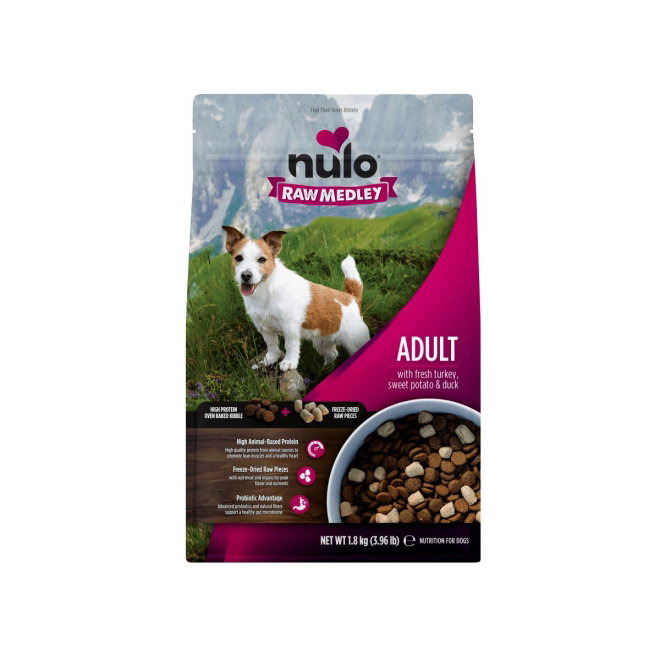 Nulo Raw Medley Dog Small Breed Adult Fresh Turkey, Sweet Potato & Duck Dry Food