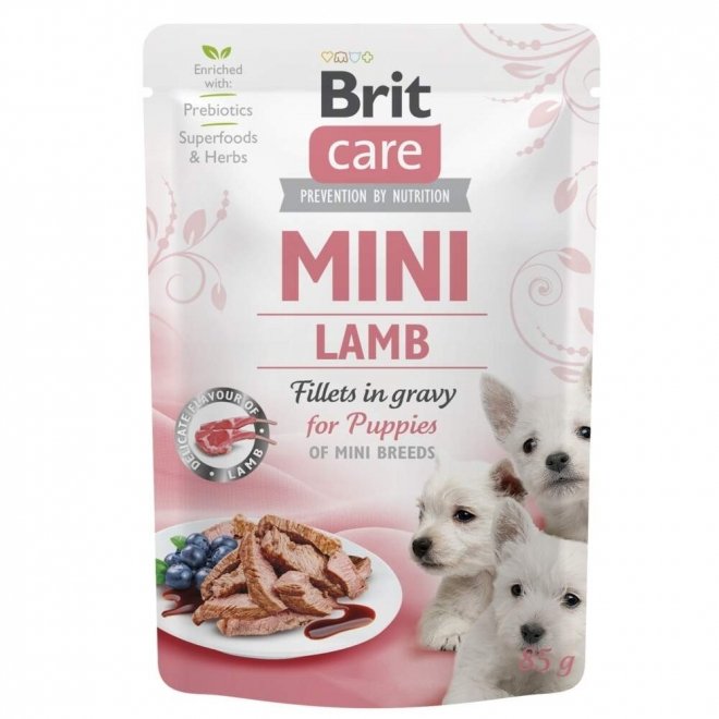 Brit Care Mini Puppy lammasta kastikkeessa 85 g