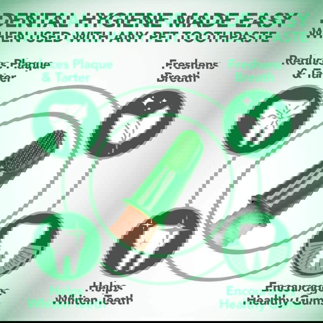 Vets Best Silicon Toothbrushes 5pcs