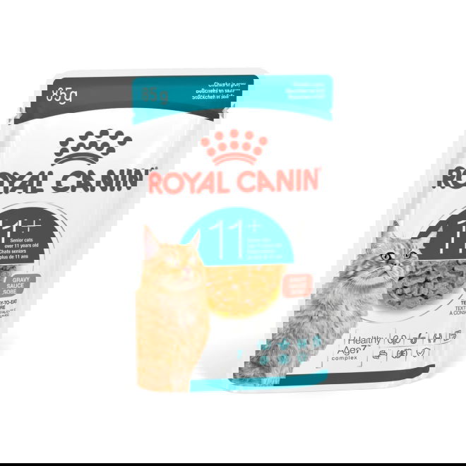 Royal Canin Ageing 11+ kissan märkäruoka kastikeessa 12x85 g