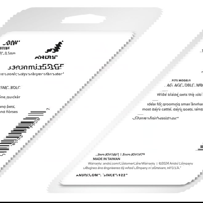 Andis CeramicEdge Wide terä leveä (0,5 mm / 30W)