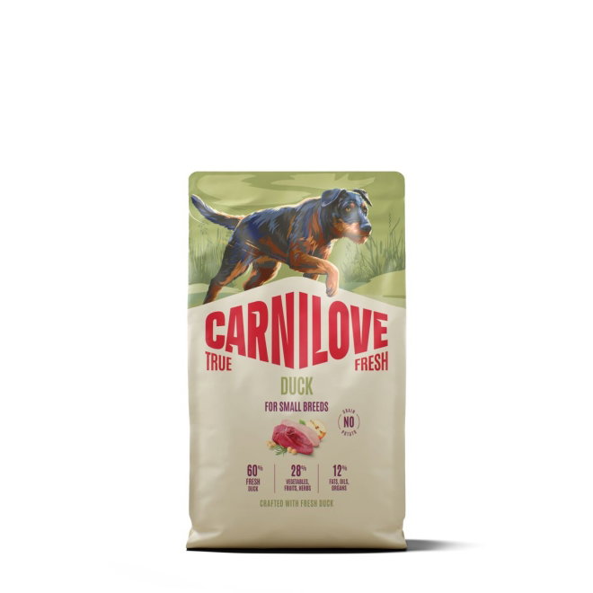 CARNILOVE TRUE FRESH dog dry duck for adult small breeds (4 kg)