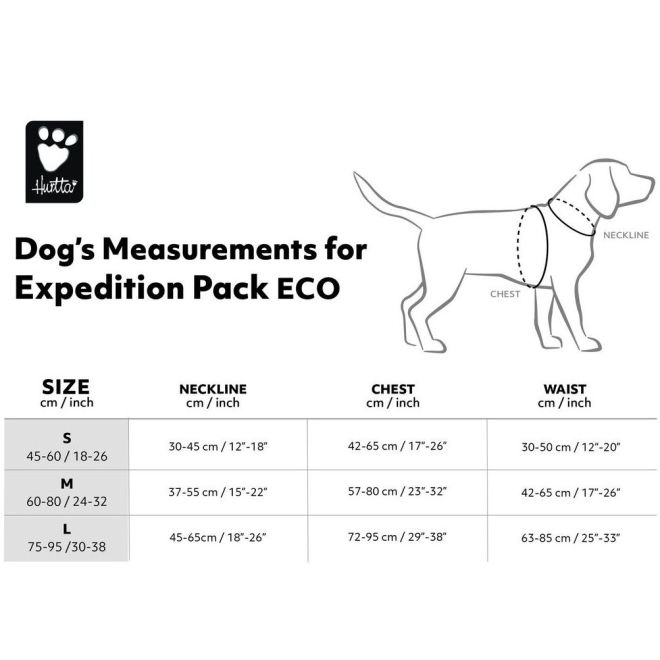 Hurtta Expedition Pack -valjas ECO, harmaa