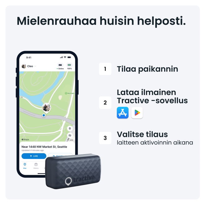 Tractive CAT Mini – kissan GPS ja terveysvahti