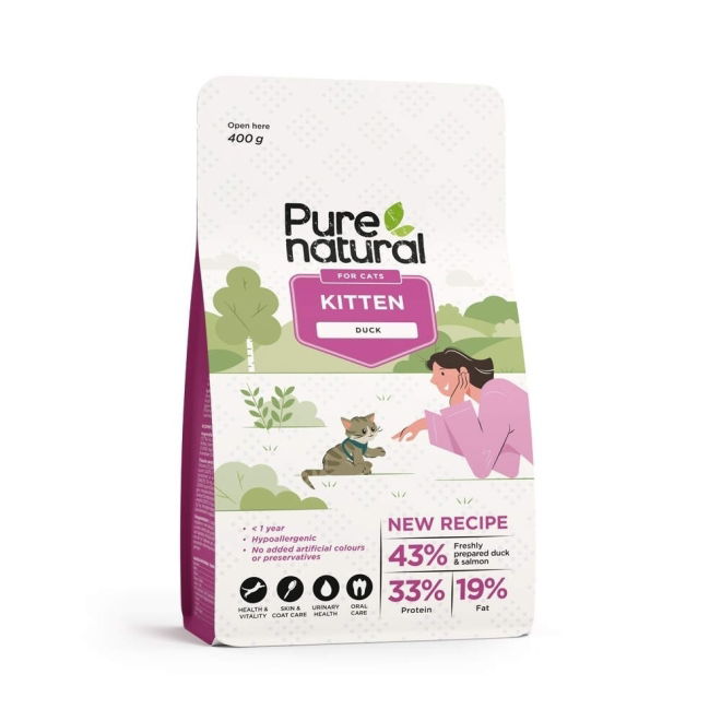 Purenatural Cat Kitten Duck (400 g)